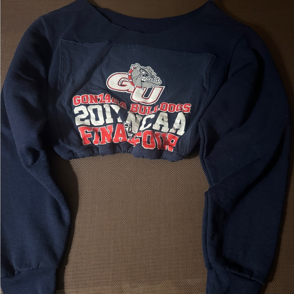 Gonzaga Bulldogs cropped vintage sweatshirt